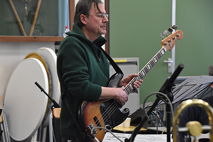 Michael Buerger Playing Bass Gitar